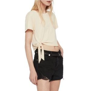ALLSAINTS
Tujen Side Tie Crop T-Shirt